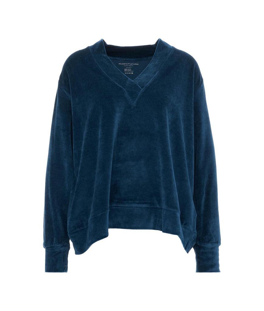 Majestic Filatures Womens Blue Other Materials Sweater商品第1张图片规格展示