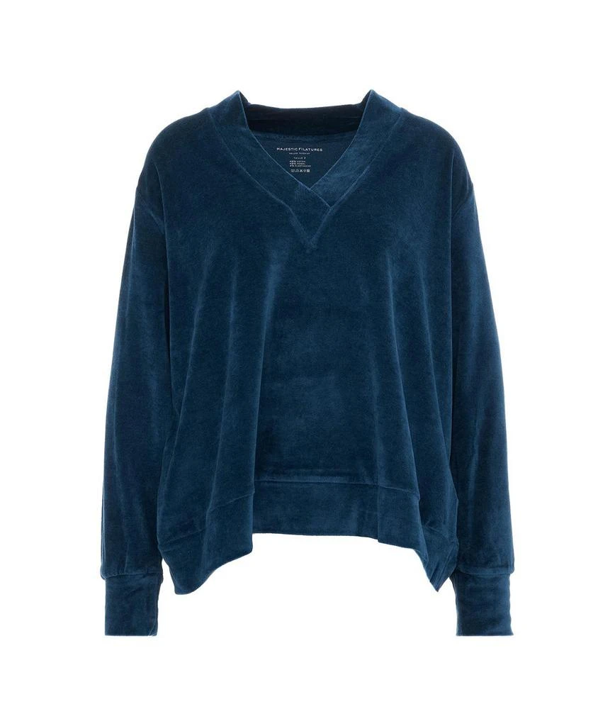 商品MAJESTIC FILATURES|Majestic Filatures Womens Blue Other Materials Sweater,价格¥2365,第1张图片