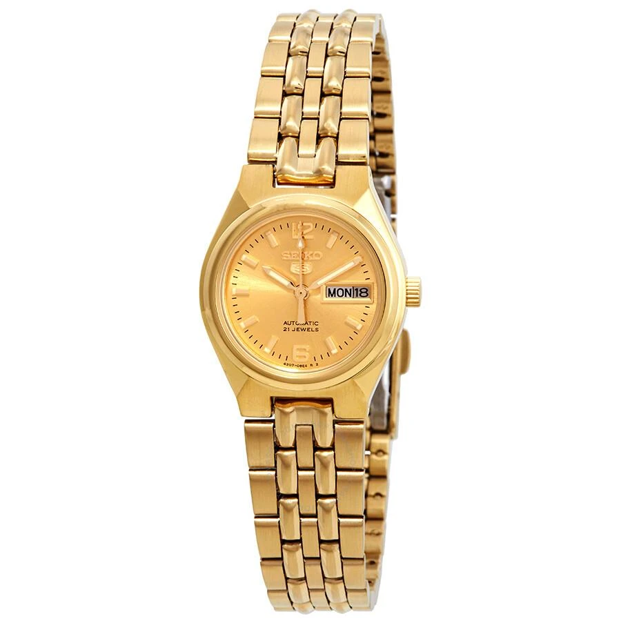 商品Seiko|Series 5 Automatic Gold Dial Ladies Watch SYMK36,价格¥930,第1张图片