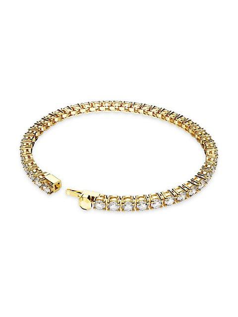 Matrix Gold-Plated & Crystal Tennis Bracelet商品第3张图片规格展示