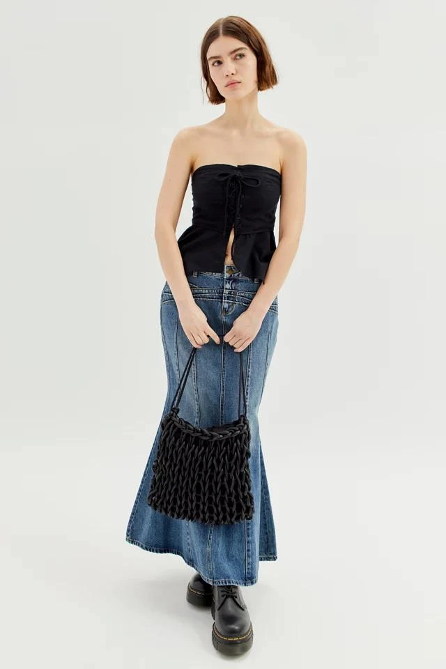 商品Urban Outfitters|UO Jojo Lace-Up Corset Top,价格¥75,第2张图片详细描述