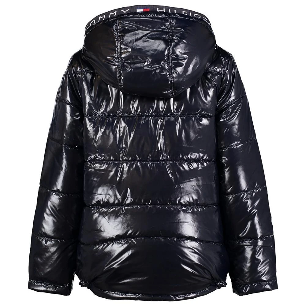 商品Tommy Hilfiger|Toddler Boys High Shine Hood Logo Puffer Jacket,价格¥299,第2张图片详细描述