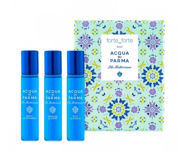 商品Acqua di Parma|Acqua di Parma 帕尔马之水 蓝色地中海系列中样三件套（卡普里岛橙+无花果+桃金娘）,价格¥430,第1张图片