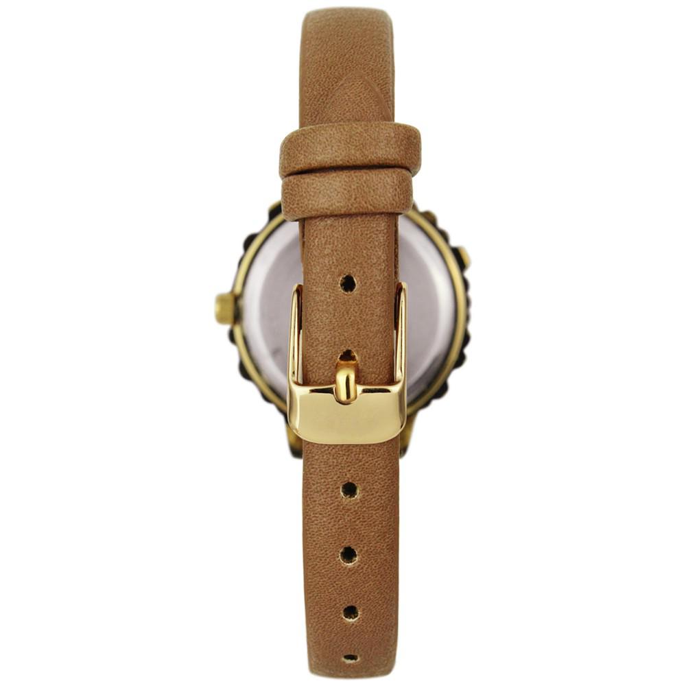 Women's Brown Faux Leather Strap Watch 32mm, Created for Macy's商品第2张图片规格展示