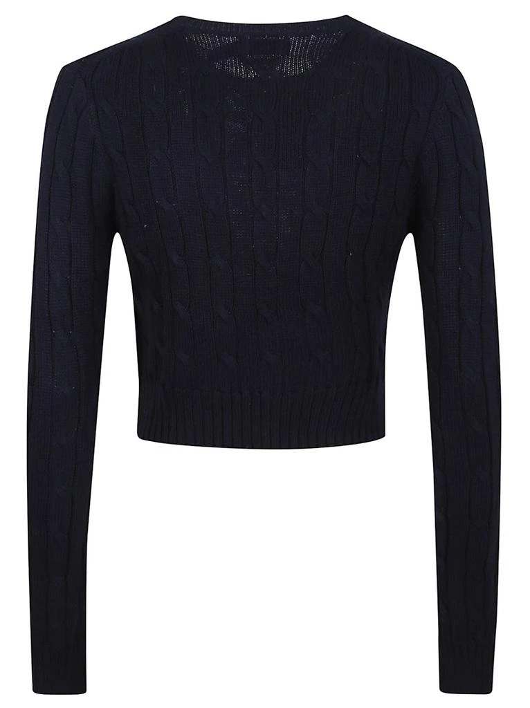 商品Ralph Lauren|Crop Length Cable Knit Pullover With Ribbed Details,价格¥1360,第2张图片详细描述