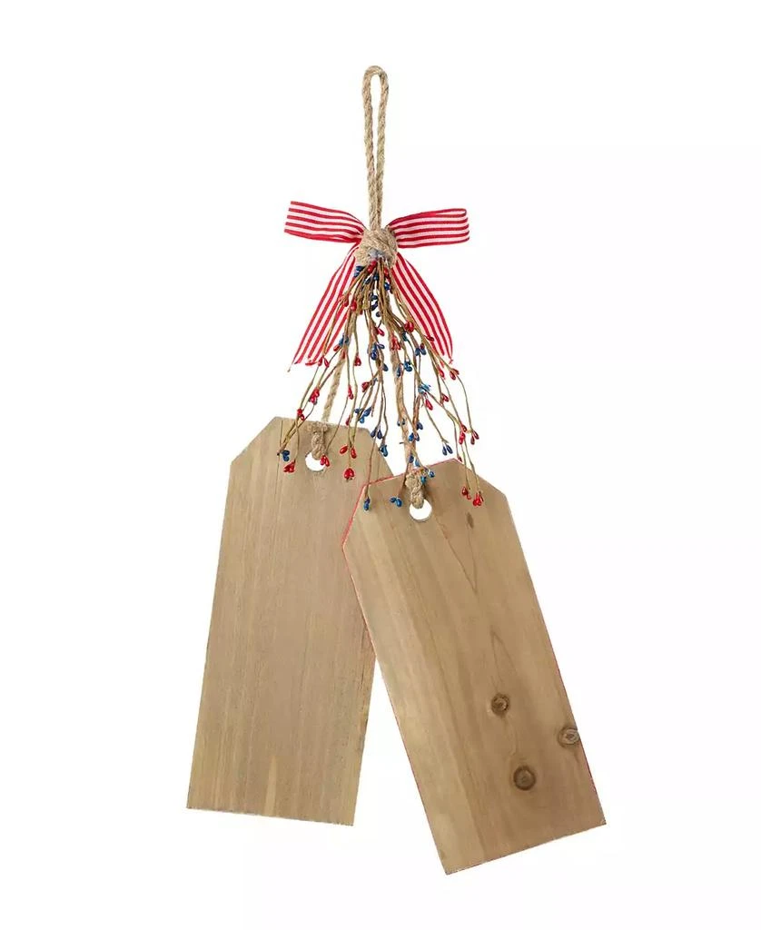 商品Glitzhome|Wooden Patriotic or Americana Doorknob Hanging Decor, 19.5",价格¥148,第2张图片详细描述