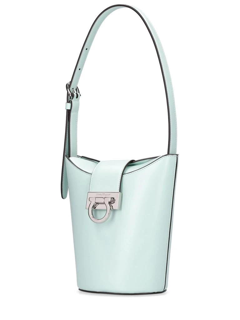 商品Salvatore Ferragamo|Trifolio Smooth Leather Bucket Bag,价格¥8277,第2张图片详细描述