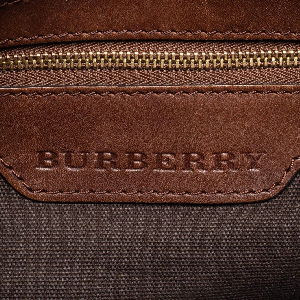 Burberry Brown Smoked Check PVC and Leather Small Brooklyn Hobo 商品