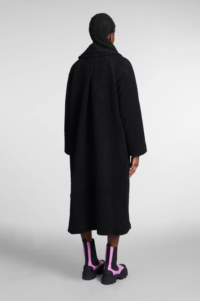 商品Ganni|Ganni Coat In Black Wool,价格¥2986,第3张图片详细描述