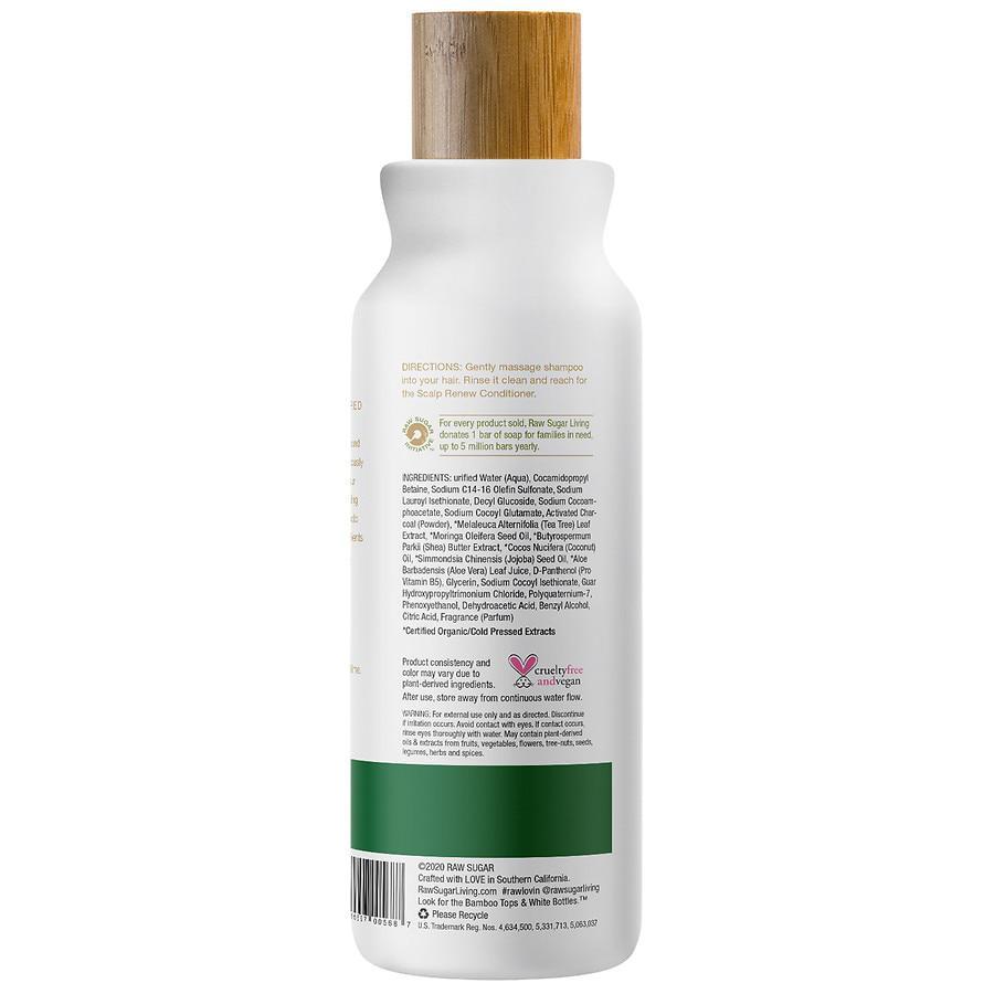 商品Raw Sugar|The Scalp Restore Shampoo Activated Charcoal + Tea Tree + Moringa Oil,价格¥74,第4张图片详细描述