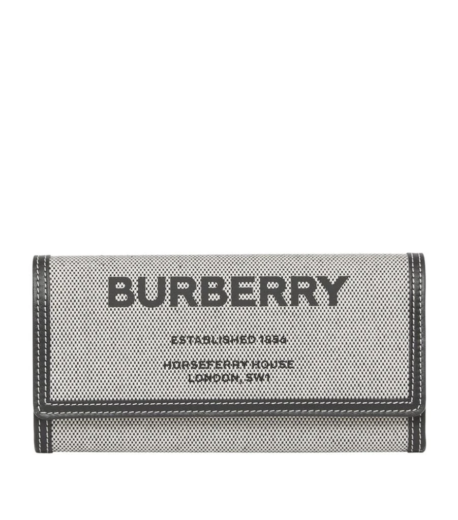 商品Burberry|Canvas Horseferry Print Continental Wallet,价格¥4339,第1张图片