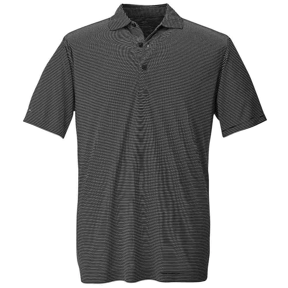 商品Page & Tuttle|Two Color Feedstripe Short Sleeve Polo Shirt,价格¥366,第1张图片