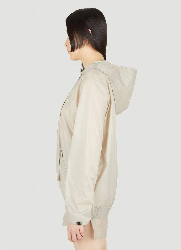 商品Rick Owens|Jason Hooded Jacket in Beige,价格¥1425,第3张图片详细描述