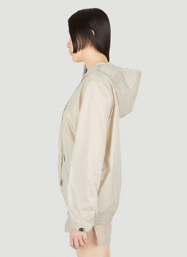 商品Rick Owens|Jason Hooded Jacket in Beige,价格¥1132,第5张图片详细描述