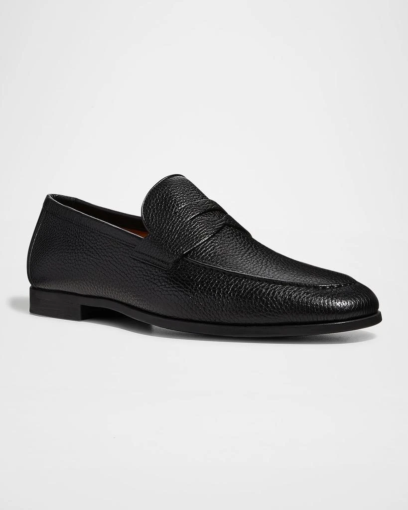 商品Magnanni|Men's Diezma II Leather Penny Loafers,价格¥3475,第2张图片详细描述
