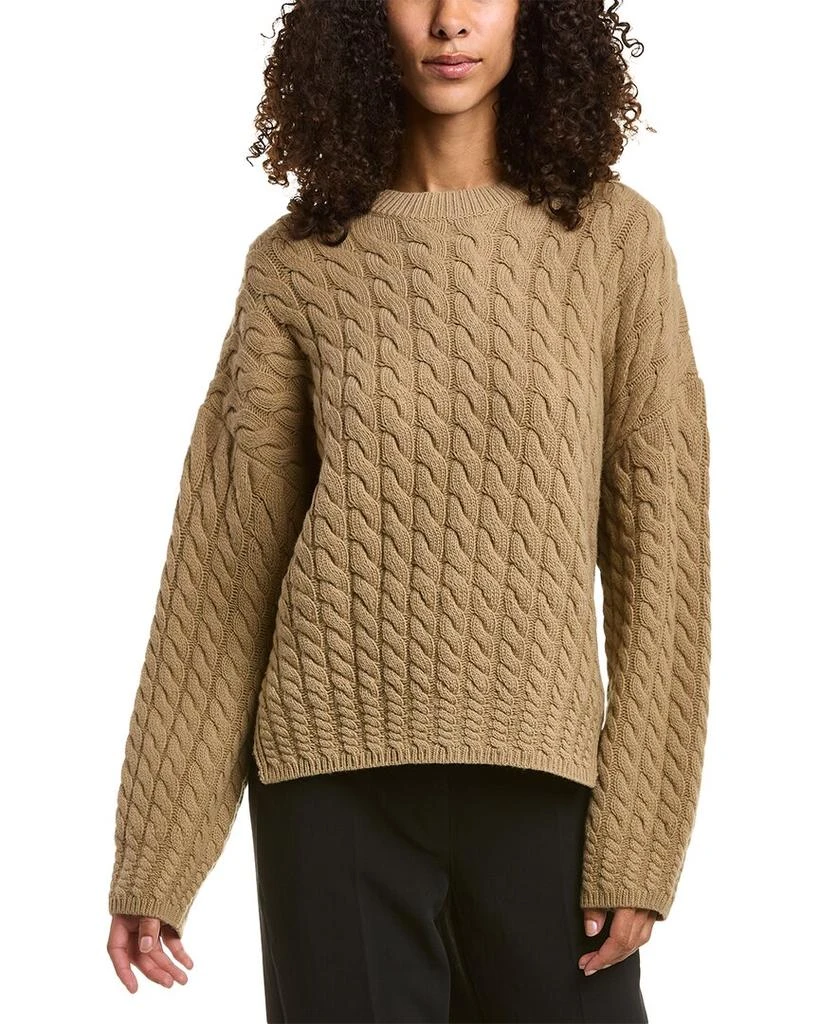 商品Theory|Theory Karenia Cable Felted Wool & Cashmere-Blend Sweater,价格¥728,第1张图片