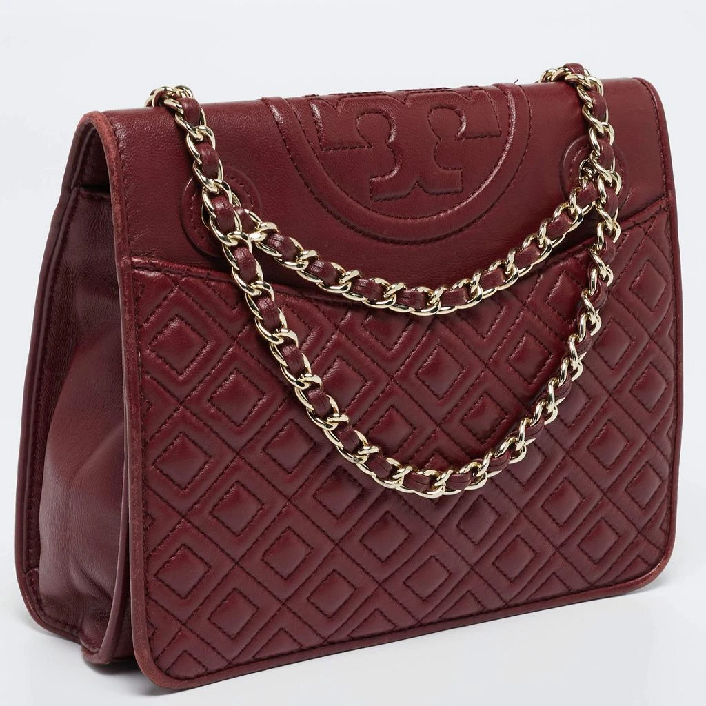 商品[二手商品] Tory Burch|Tory Burch Red Leather Medium Fleming Shoulder Bag,价格¥1026,第3张图片详细描述