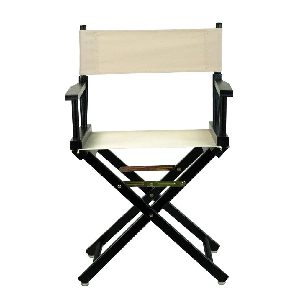 商品Casual Home|18" Director's Chair Black Frame-Natural/Wheat Canvas,价格¥929,第1张图片
