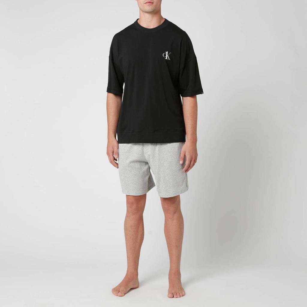 Calvin Klein Men's Jersey Crew Neck T-Shirt - Black商品第3张图片规格展示