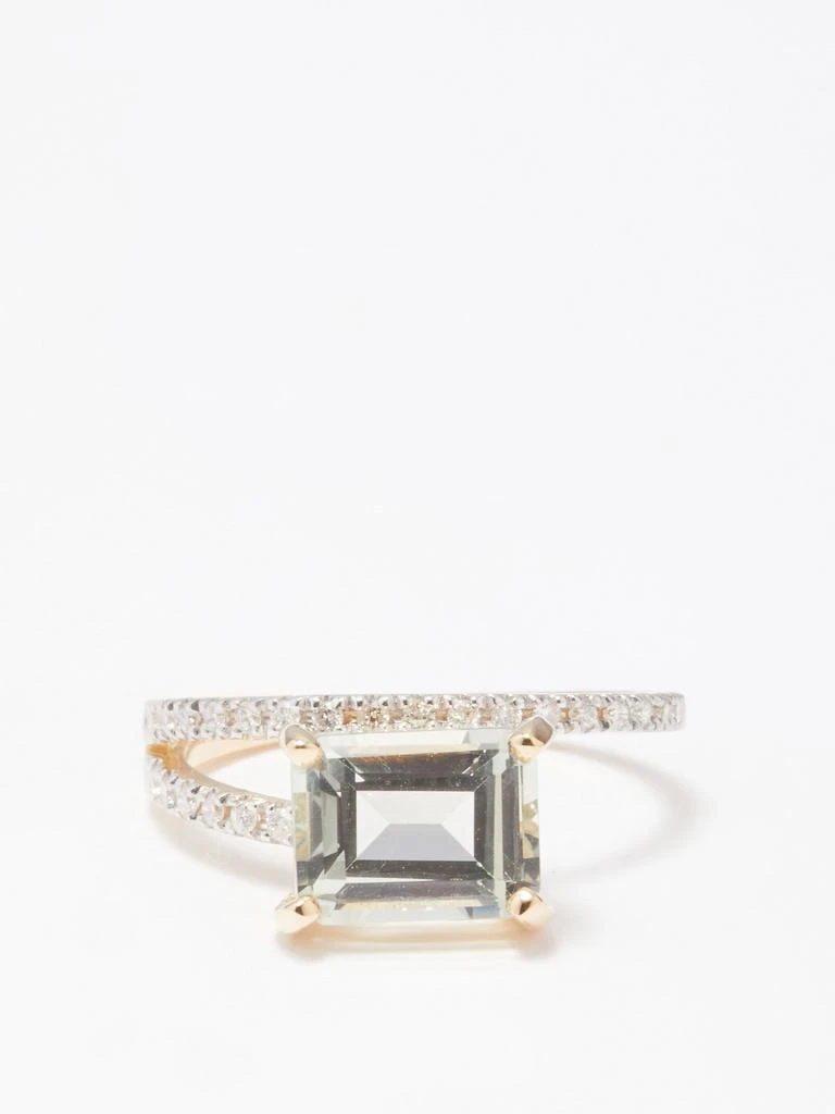 商品MATEO|Point of Focus diamond, amethyst & 14kt gold ring,价格¥15173,第2张图片详细描述