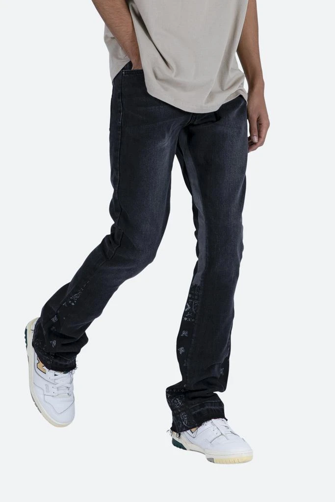 B167 Paisley Flare Denim - Black 商品