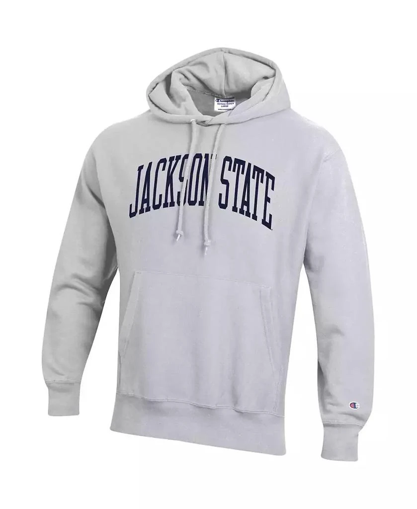 商品CHAMPION|Men's Gray Jackson State Tigers Tall Arch Pullover Hoodie,价格¥467,第2张图片详细描述