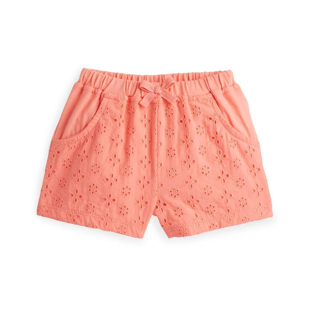 商品First Impressions|Baby Girls Eyelet Shorts, Created for Macy's,价格¥15,第1张图片