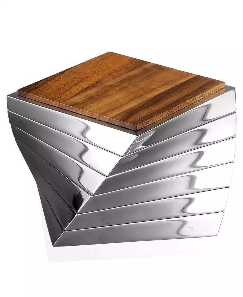 商品Nambé|Nambe Twist Set of 6 Coasters,价格¥945,第1张图片