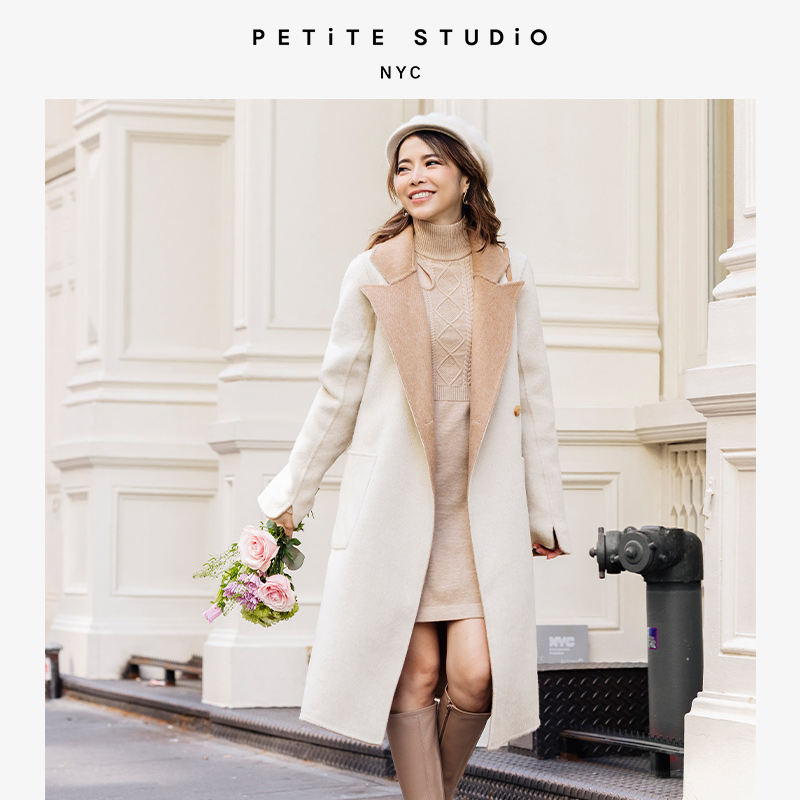 Payton驼米拼色温柔质感双面穿羊毛大衣 | Payton Reversible Wool Coat - Camel & Ivory商品第3张图片规格展示