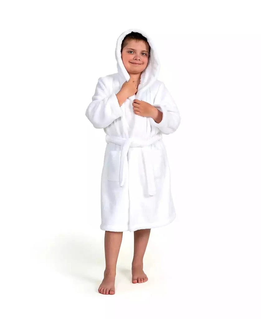商品Linum Home Textiles|Kids Super Plush Double Brushed Hooded Polyester Bathrobe,价格¥314,第5张图片详细描述