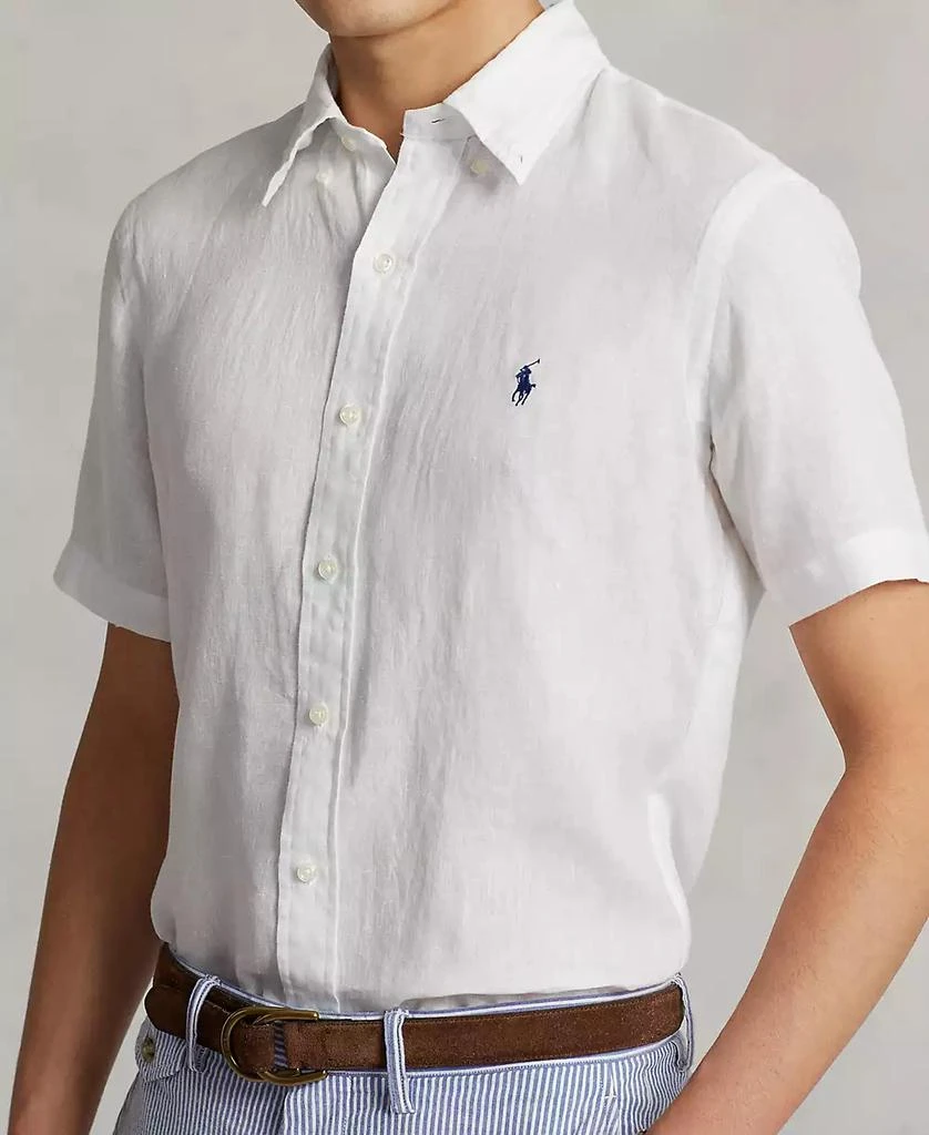 商品Ralph Lauren|Men's Short-Sleeve Linen Button-Up,价格¥393,第3张图片详细描述