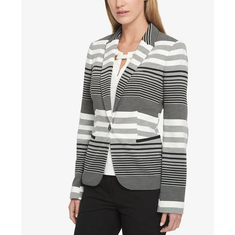 商品Tommy Hilfiger|Striped Elbow-Patch Knit Blazer,价格¥629,第1张图片