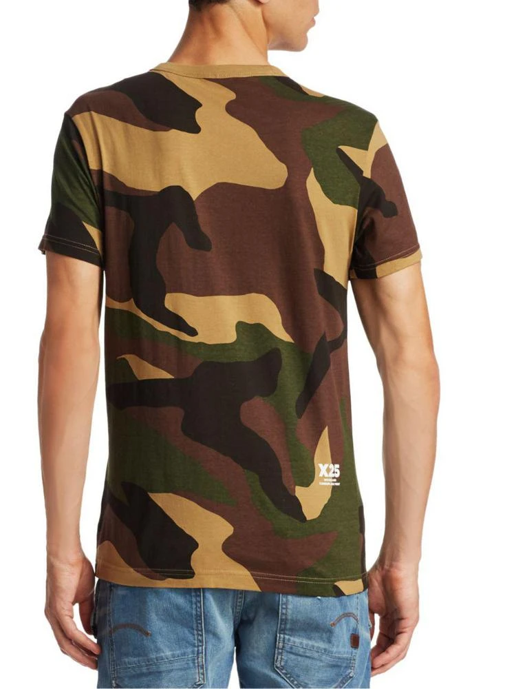 商品G-Star|Woodland Camouflage Cotton Tee,价格¥338,第2张图片详细描述