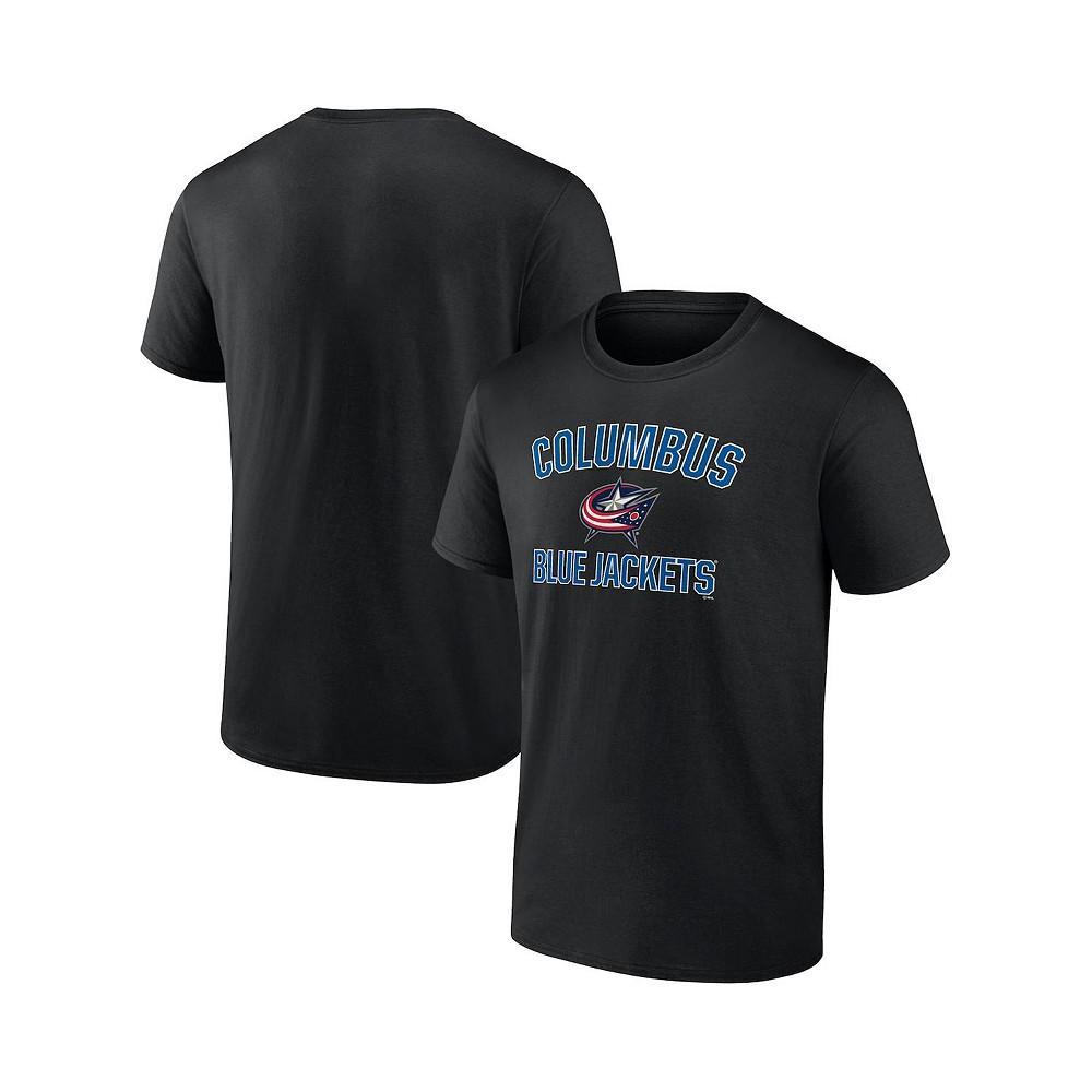 商品Fanatics|Men's Branded Black Columbus Blue Jackets Special Edition 2.0 Wordmark T-shirt,价格¥216,第1张图片