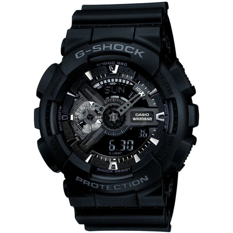 商品Casio|Mens Casio G-Shock Hyper Complex Alarm Chronograph Watch GA-110-1BER 卡西欧手表,价格¥945,第1张图片