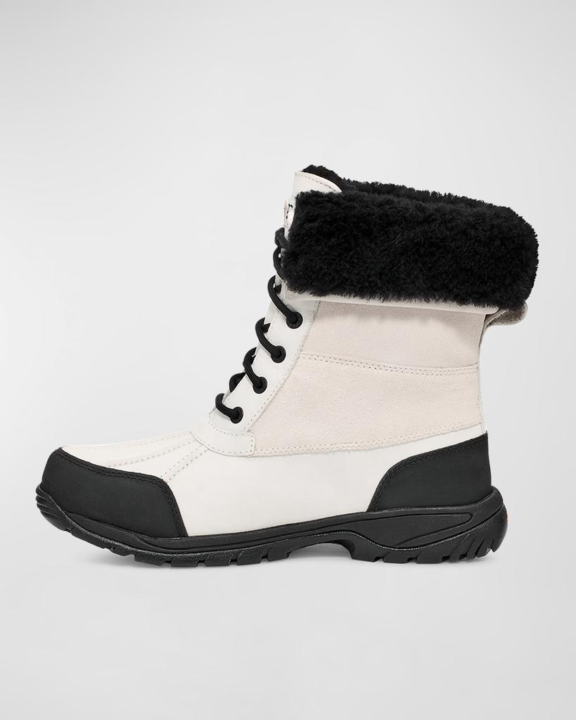Men's Butte Waterproof Leather & Shearling Snow Boots商品第2张图片规格展示
