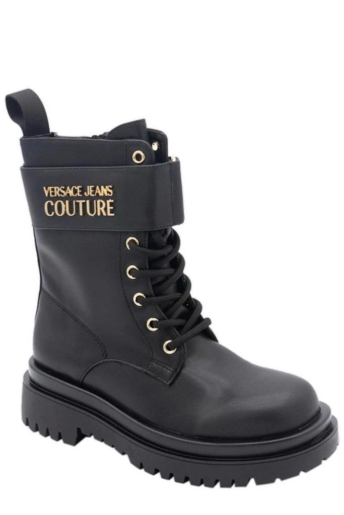 商品Versace|Versace Jeans Couture Logo Lettering Lace-up Combat Boots,价格¥1384,第2张图片详细描述