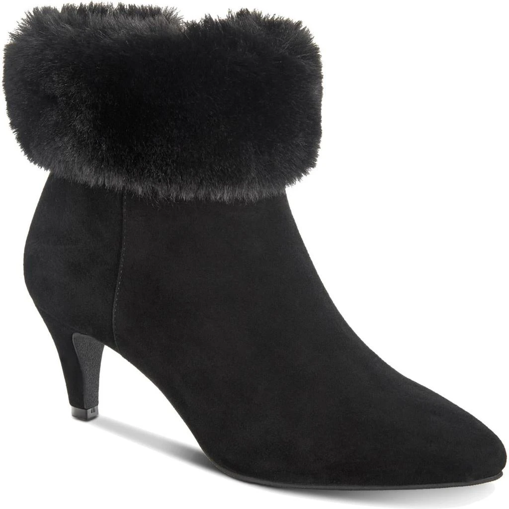 商品Alfani|Alfani Womens Hansonn Faux Fur Faux Fur Trim Booties,价格¥85,第1张图片