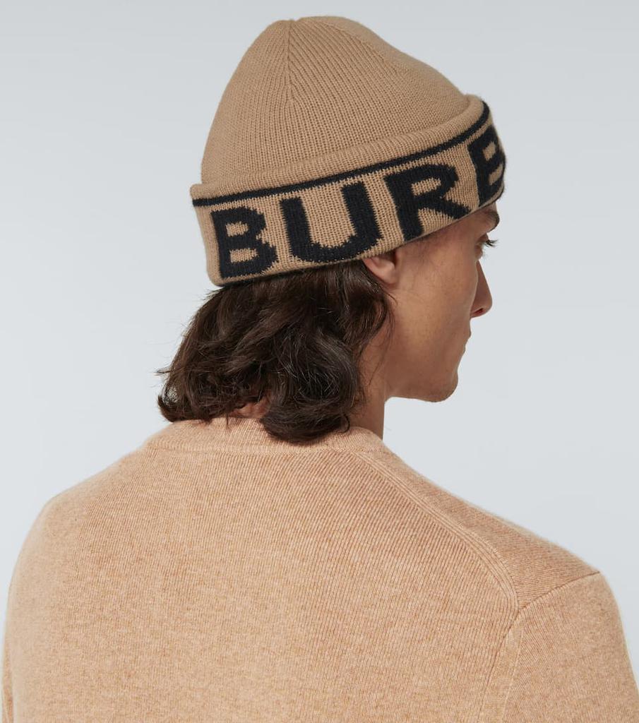 商品Burberry|Logo intarsia cashmere beanie,价格¥1527,第5张图片详细描述