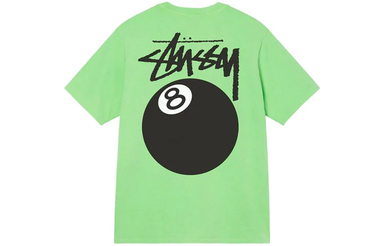 商品[国内直发] STUSSY|SS22 Ball Pigment Dyed Tee 黑8球印花休闲短袖T恤 男款,价格¥1432,第8张图片详细描述