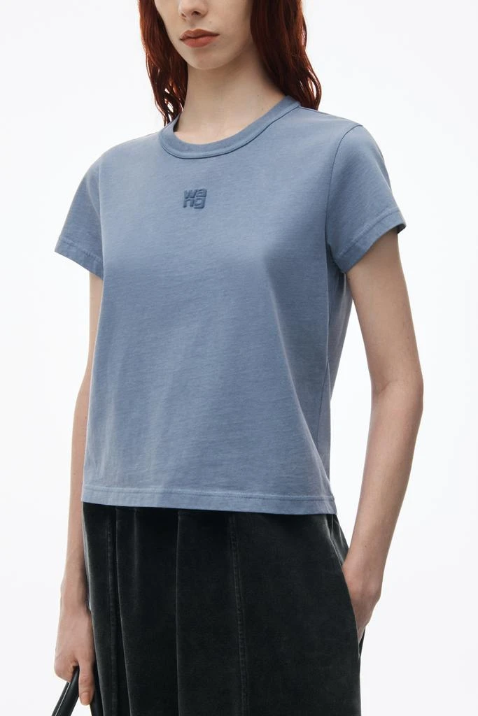 商品Alexander Wang|Puff logo shrunken tee in cotton jersey,价格¥1128,第5张图片详细描述