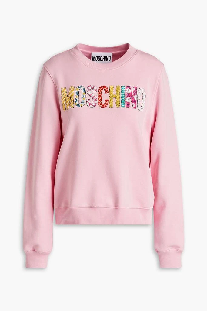 商品Moschino|Sequin-embellished French cotton-terry sweatshirt,价格¥1906,第1张图片