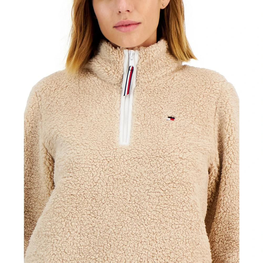 商品Tommy Hilfiger|Women's Sherpa 1/4-Zip Pullover Jacket,价格¥112,第3张图片详细描述