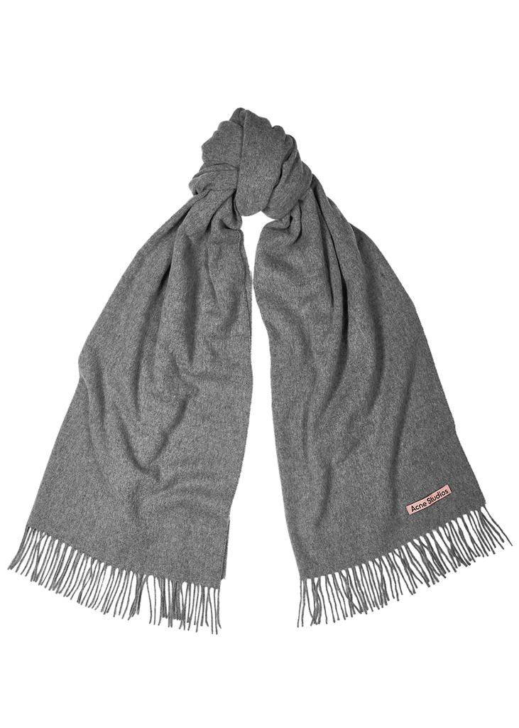 Canada grey mélange wool scarf商品第1张图片规格展示