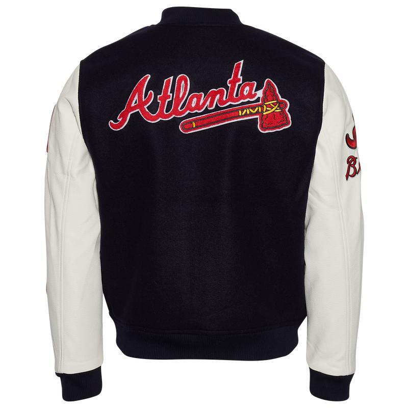 商品Pro Standard|Pro Standard Braves Logo Varsity Jacket - Men's,价格¥1432,第4张图片详细描述