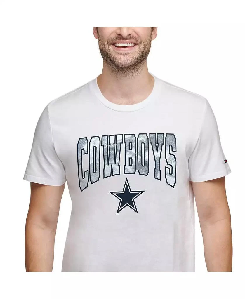 商品Tommy Hilfiger|Men's White Dallas Cowboys Embroidered Patch T-shirt,价格¥269,第3张图片详细描述