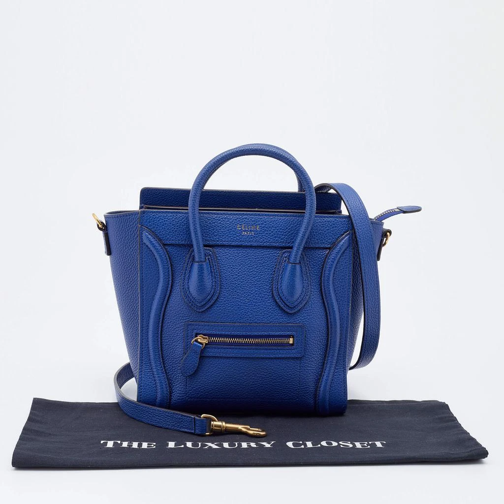 Céline Blue Leather Nano Luggage Tote 商品