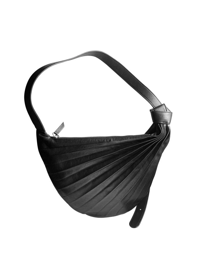 商品Sabrina Zeng|Chiaroscuro Hammock Sling Bag Black,价格¥2606,第1张图片