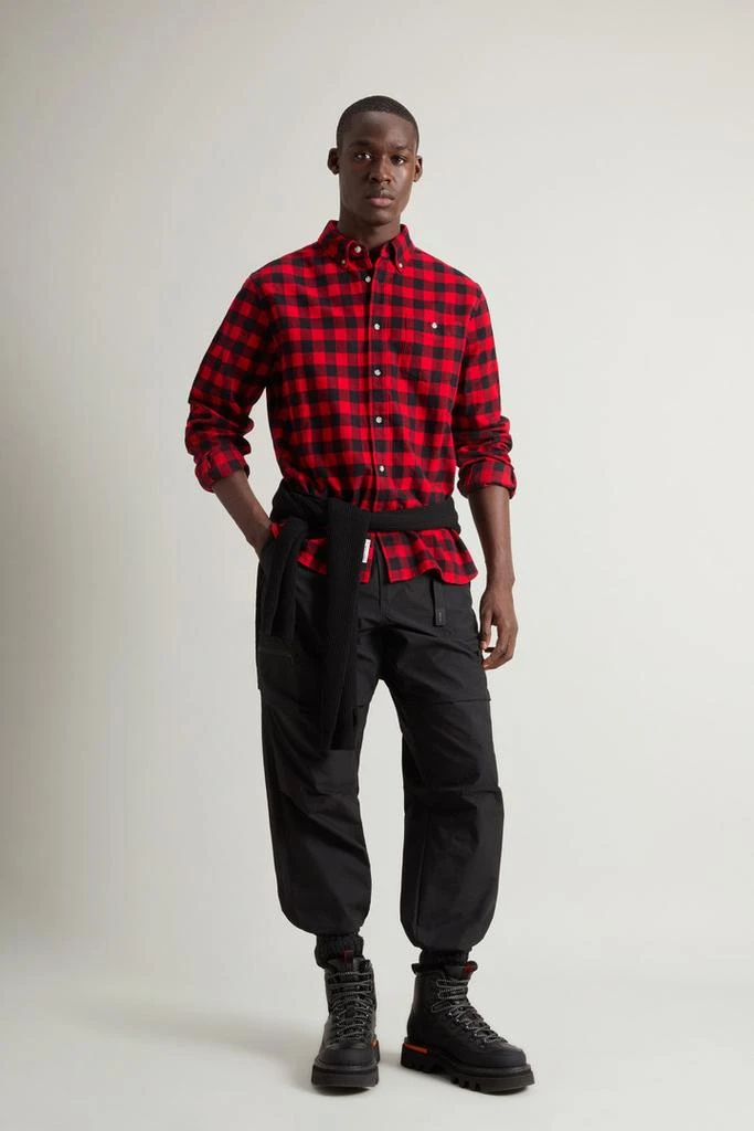 商品Woolrich|Traditional Flannel Check Shirt - Men - Green,价格¥1491,第2张图片详细描述