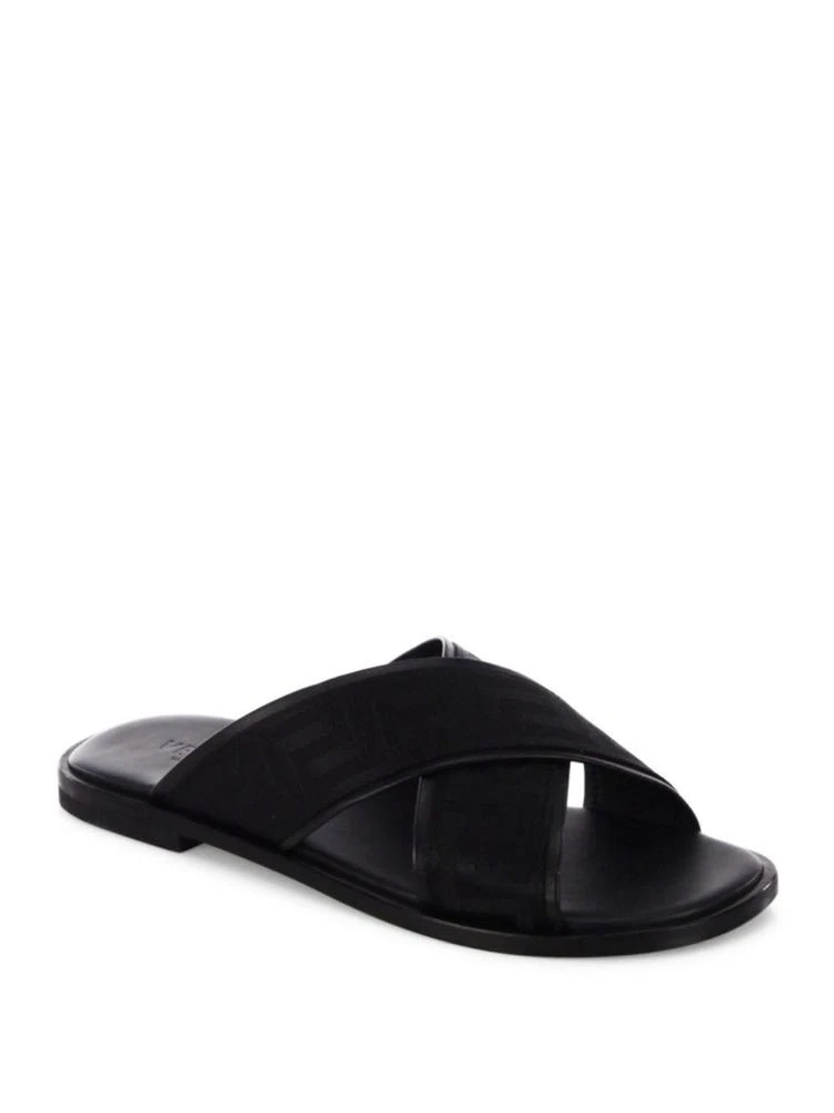 商品Versace|Greca Crisscross Slides,价格¥1755,第1张图片